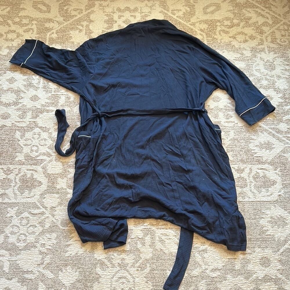 AMAZON Essentials Men’s Navy Blue Bath Robe Size M/L - Picture 5 of 5